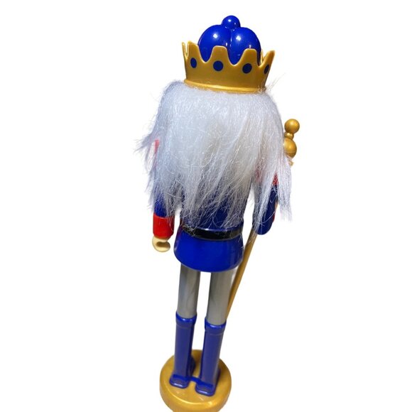 Greenbrier Plastic Christmas Nutcracker Soldier in Blue and Red - Picture 4 of 11